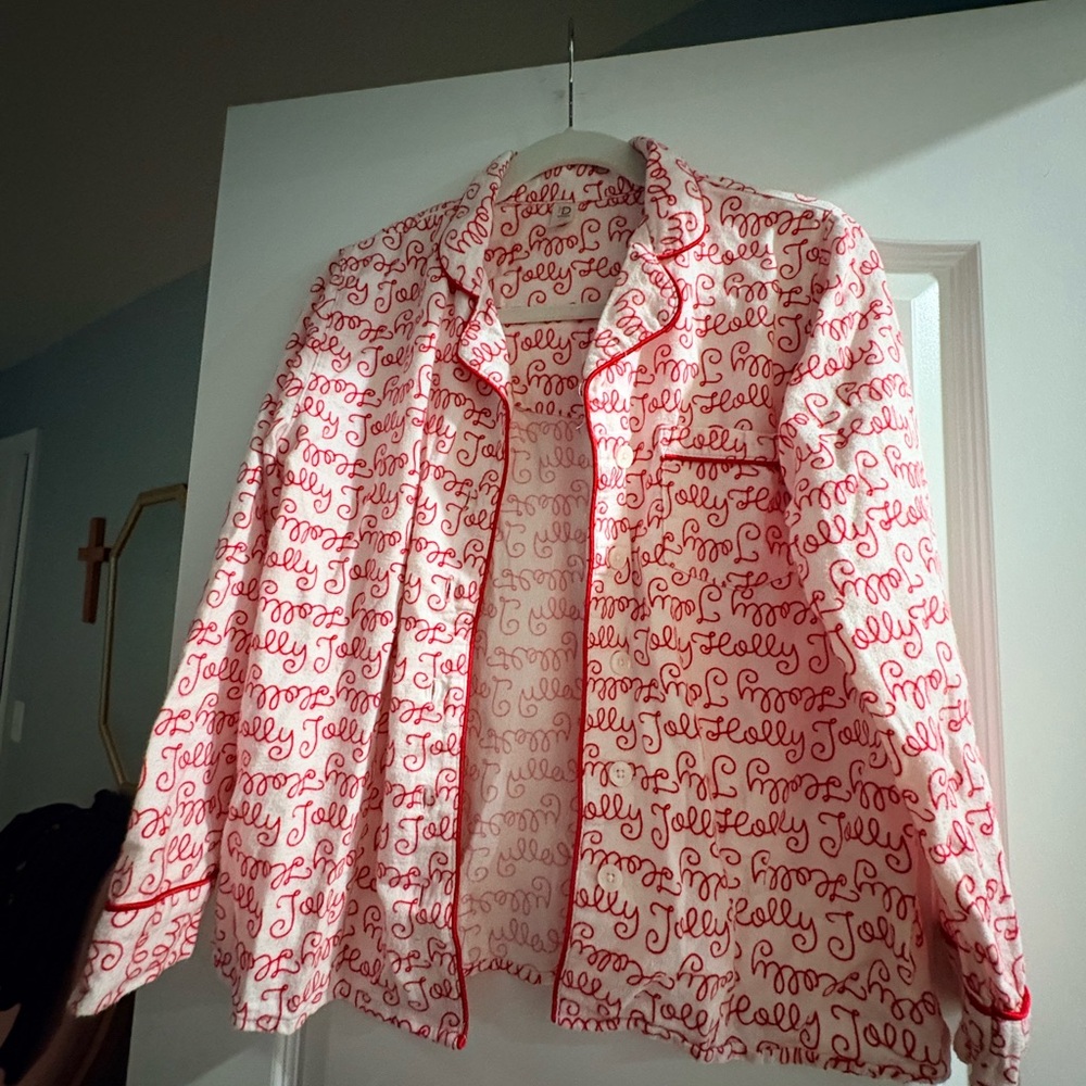 Red and White Jolly Print PJs
